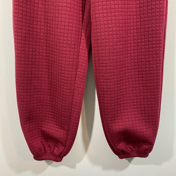 Princess Polly Women's Arabella Dark Red Quilted Pull On Jogger Size US 4 - Picture 4 of 8